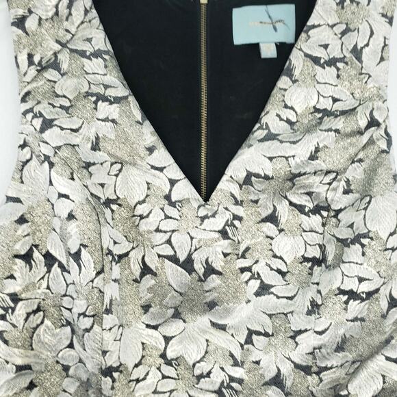 Skies are Blue Gold Black Holiday Dress Sleeveless - Picture 5 of 7